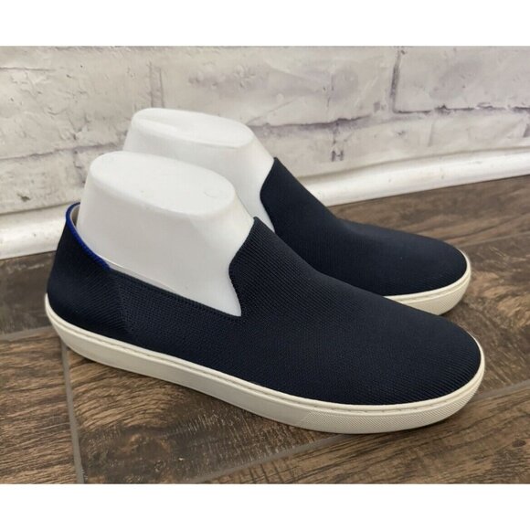 Rothy’s Size 9.5 Women’s‎ Slip On Sneakers Navy Blue Comfort Soft - Picture 1 of 12